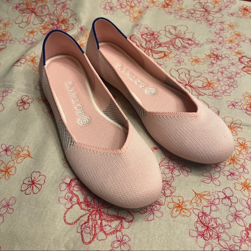 Rothy’s Store Exclusive Cotton Candy Flats size 10 (runs large)